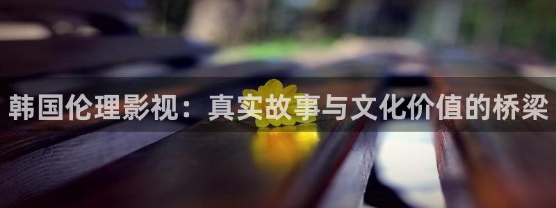 青柠视频在线播放：韩国伦理影视：真实故事与文化价值的桥梁